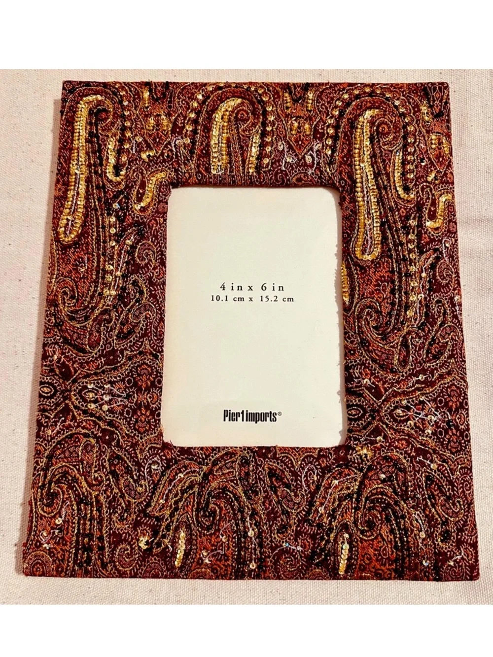 Pier 1 Imports | Frame | Jamavar Embroidered Desk Frame